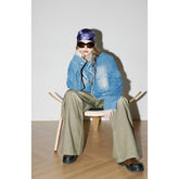 Unisex Jacket Spring and Autumn Retro Washed Burr Polo Collar Jacket